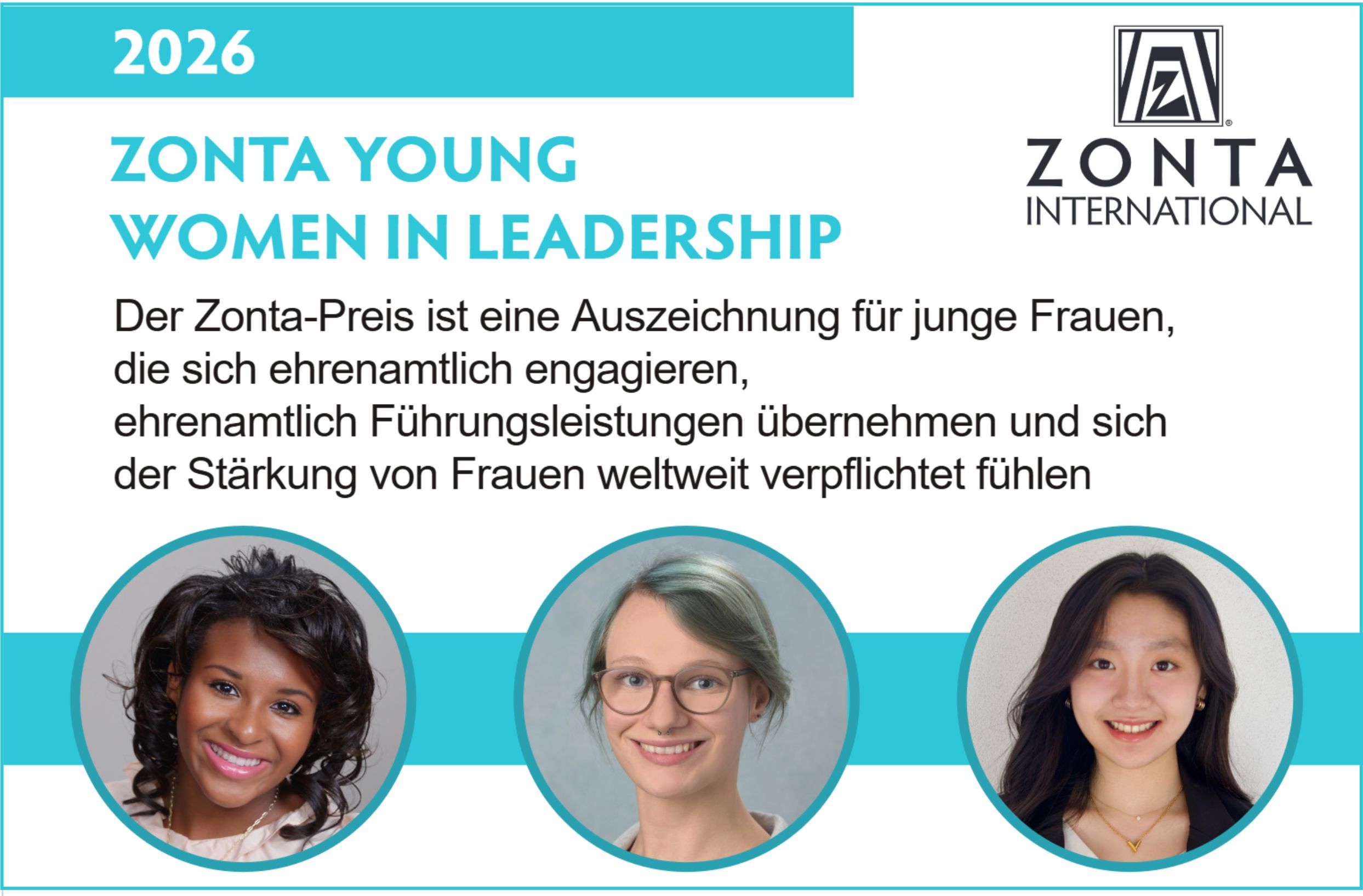 ZONTA Bremen Young Women in Leadership Award Plakat